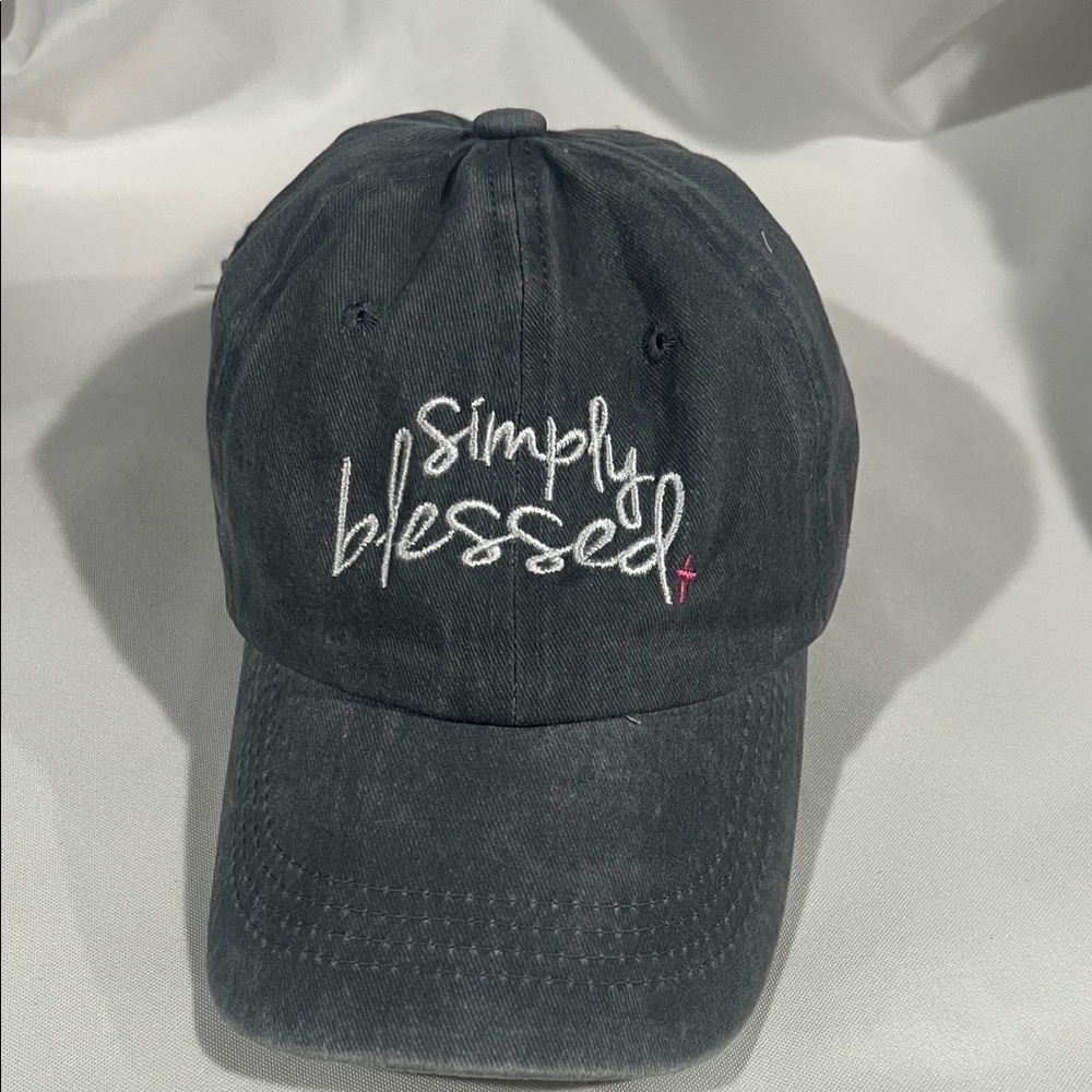 Simply Blessed Black Cap